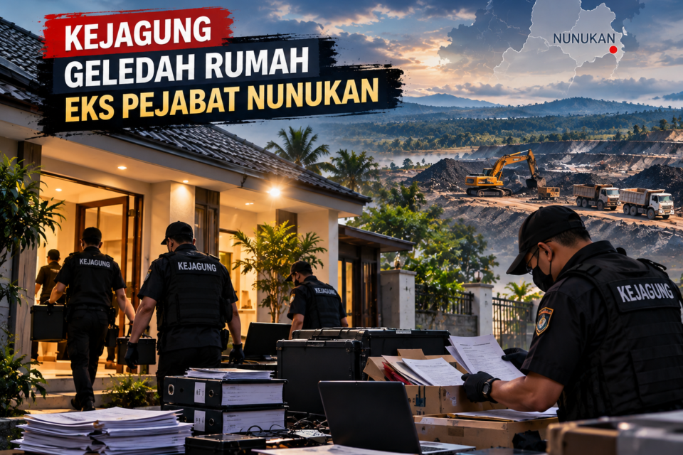 Ilustrasi Penggeledahan Rumah EksPejabat Nunukan