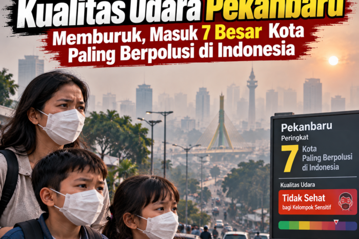 Pekanbaru Darurat Polusi! Peringkat 7 Terburuk di Indonesia Versi IQAir