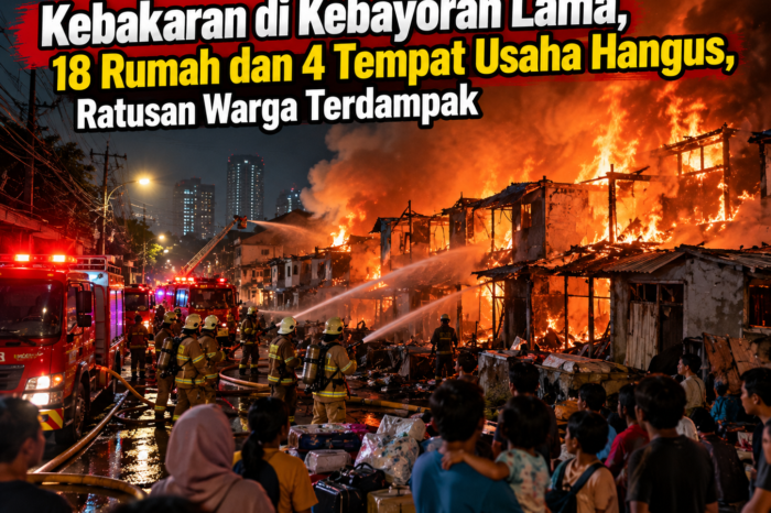 Kebakaran Kebayoran Hanguskan Rumah Dan Usaha