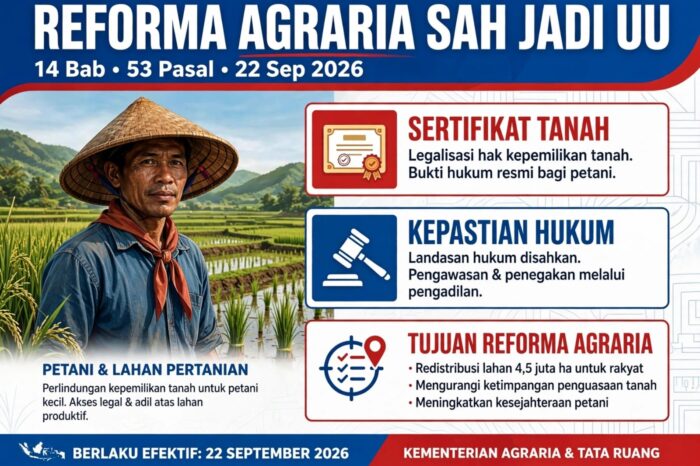 DPR sahkan RUU Reforma Agraria jadi undang-undang