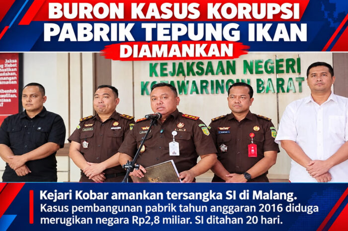 Buronan Kasus Korupsi Pabrik Tepung Ikan di Kobar dimanakan