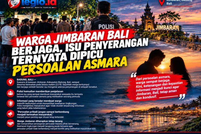 Warga Jimbaran Bali Berjaga, Isu Penyerangan Ternyata Dipicu Persoalan Asmara.