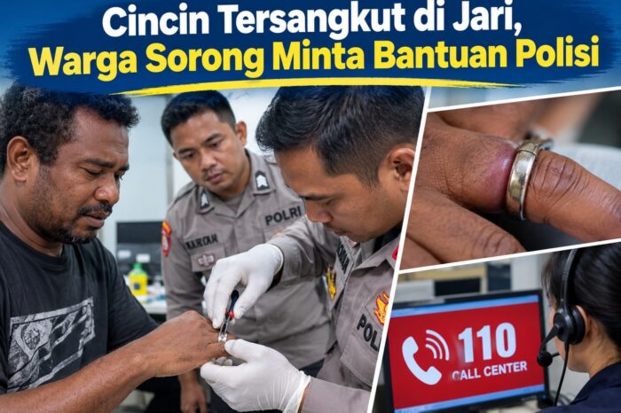 Cincin Tersangkut di Jari, Warga Sorong Minta Bantuan Polisi