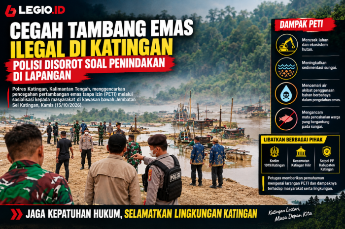 Cegah tambang emas ilegal di Katingan, Polisi disorot soal penindakan di lapangan