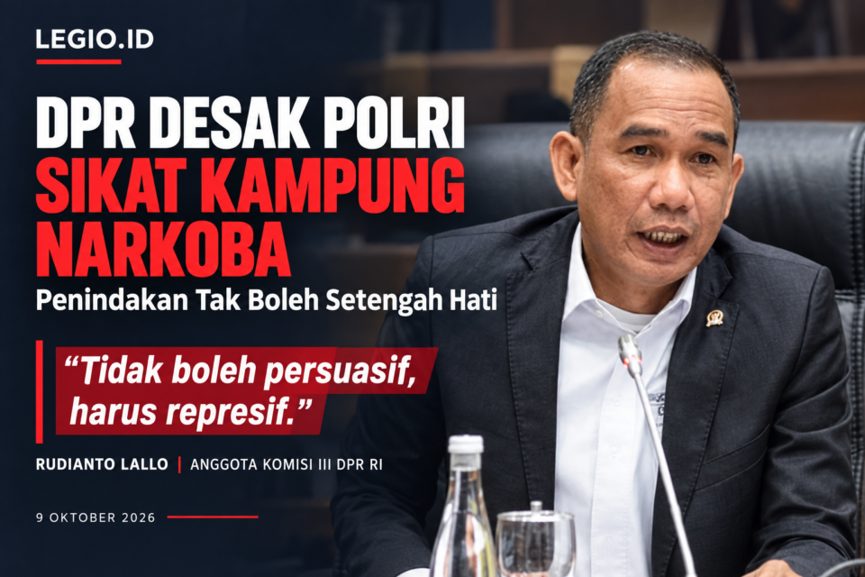 Ilustrasi anggota Komisi III DPR RI Rudianto Lallo/ist