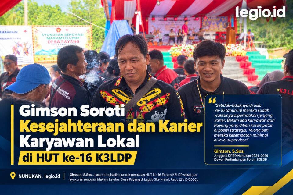 Gimson DPRD Nunukan, HUT ke-16 K3LDP, Dewan Pertimbangan K3LDP, Karier Karyawan Lokal, Desa Payang, Lagub Site Krassi, Karyawan Tambang Batu Bara, Kabupaten Nunukan, Kalimantan Utara