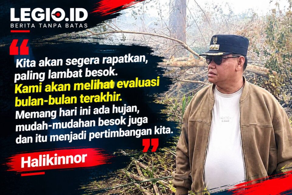 Ilustrasi Bupati Kotim Halikinnor saat meninjau Karhutla/AI