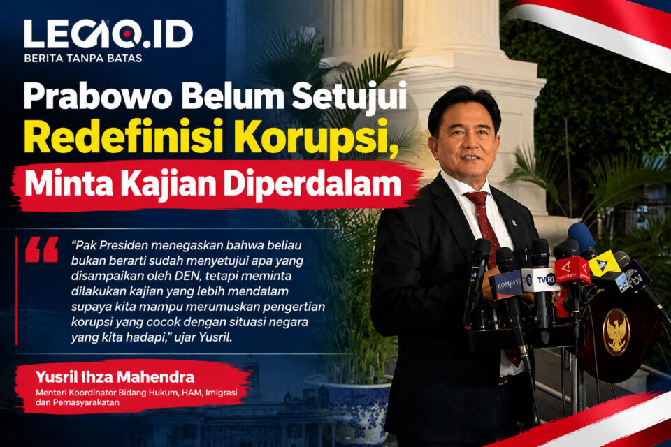 Ilustrasi Menteri Koordinator Bidang Hukum, Hak Asasi Manusia, Imigrasi, dan Pemasyarakatan, Yusril Ihza Mahendra/AI