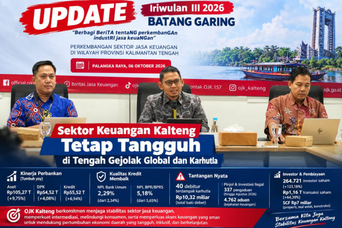 Karhutla dan Pinjol Ilegal Jadi Alarm, OJK sebut Sektor Keuangan Kalteng Tetap Tangguh,