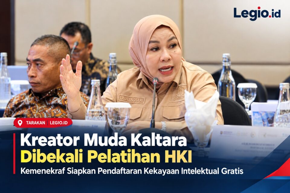 Kreator Muda Kaltara, HKI gratis, kekayaan intelektual, Kemenekraf, Rahmawati Zainal Paliwang, ekonomi kreatif Kaltara, pelatihan kreator, UMKM kreatif, Tarakan, Legio.id