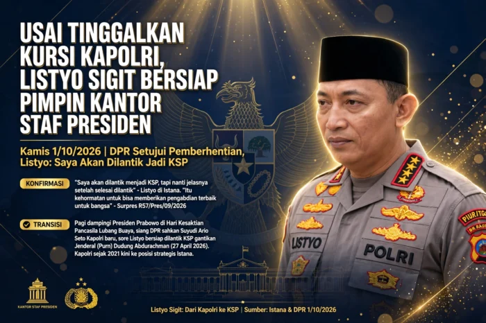 Usai tinggalkan kursi Kapolri, Listyo Sigit bersiap pimpin Kantor Staf Presiden