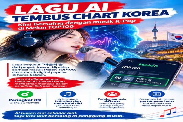 Lagu AI Tembus Chart Korea, K-Pop Kini Punya Pesaing Baru