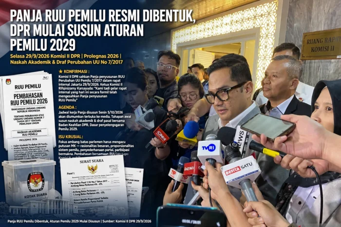 Panja RUU Pemilu resmi dibentuk, DPR mulai susun aturan Pemilu 2029