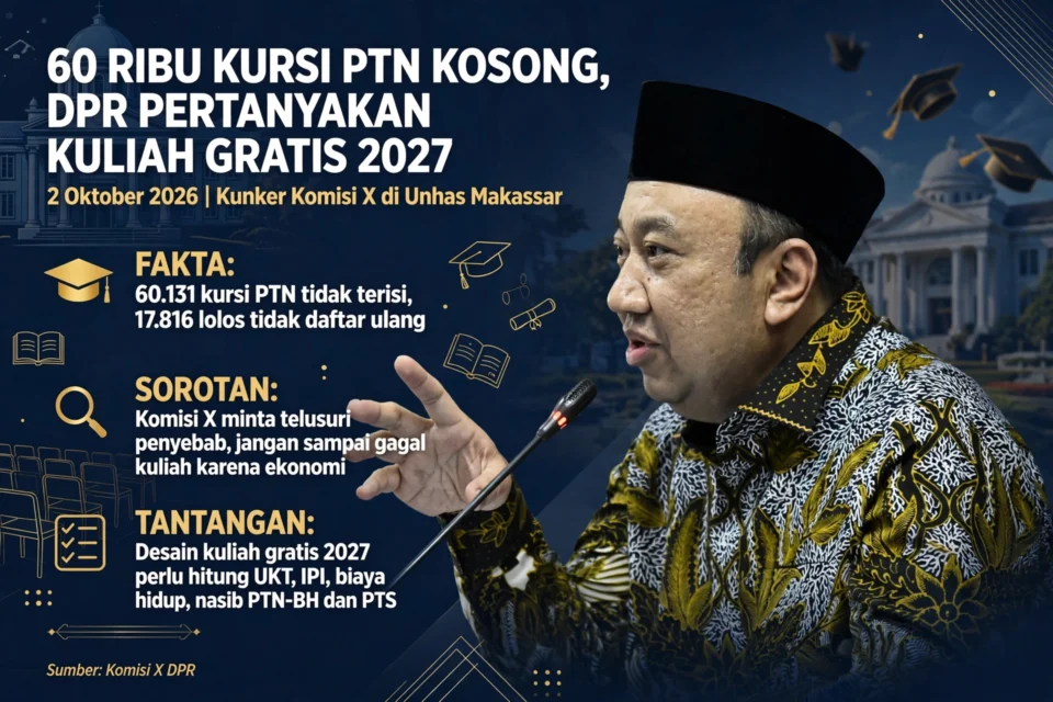 Ilustrasi Wakil Ketua Komisi X DPR RI Lalu Hadrian Irfani dalam Kunjungan Kerja di Universitas Hasanuddin, Makassar, Sulsel/ist