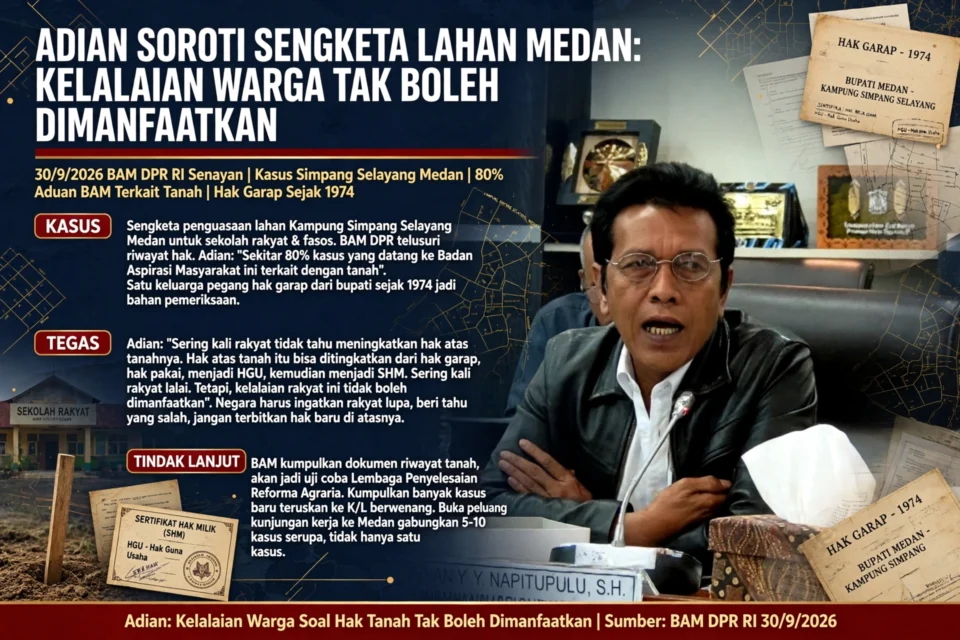 Ilustrasi Wakil Ketua BAM DPR RI, Adian Napitupulu/ist