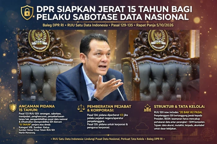 DPR siapkan jerat 15 tahun bagi pelaku sabotase Data Nasional
