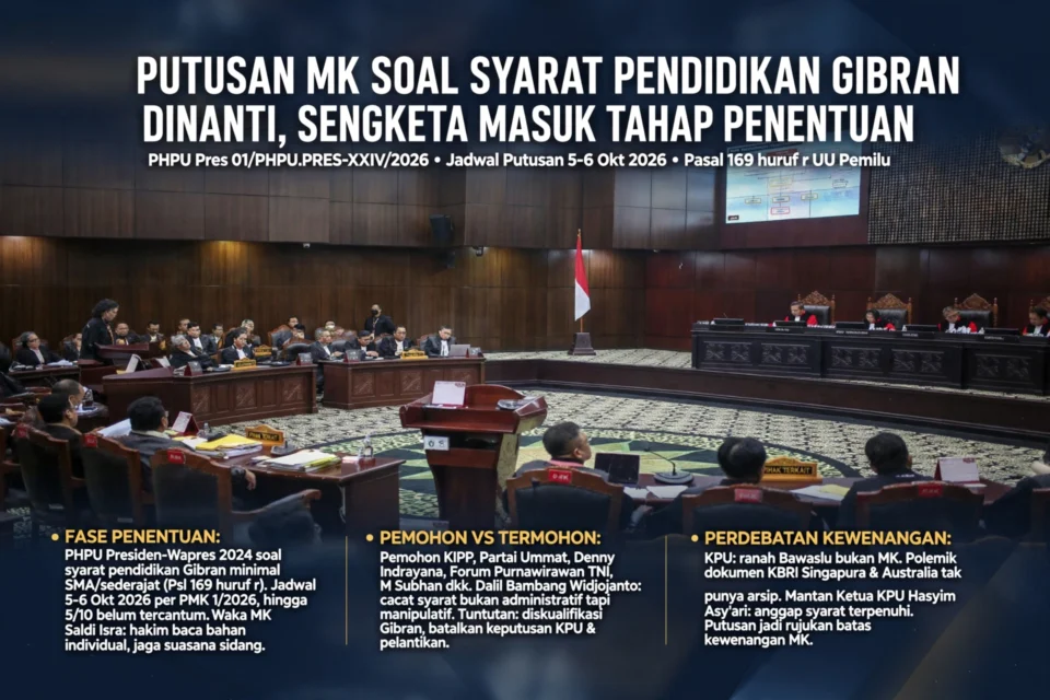 Ilustrasi Sidang Mahkamah Konstitusi (MK)/ist