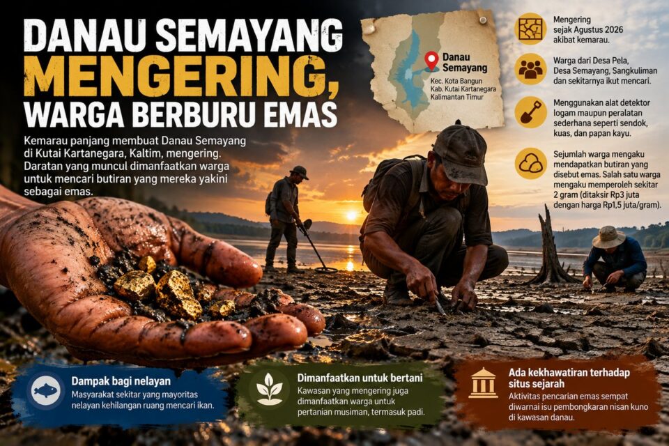 kemarau, cari emas