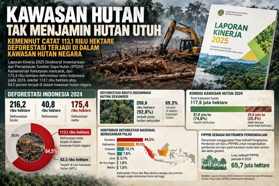 LKJ 2025, angka deforestasi