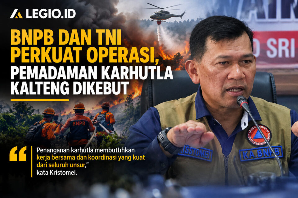 Ilustrasi Kepala BNPB Kristomei Sianturi/AI