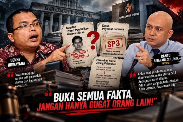 Ranto Sibarani Tantang Denny Indrayana Buka Status Perkara Payment Gateway