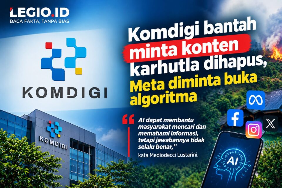 Ilustrasi Gedung Komdigi RI/AI