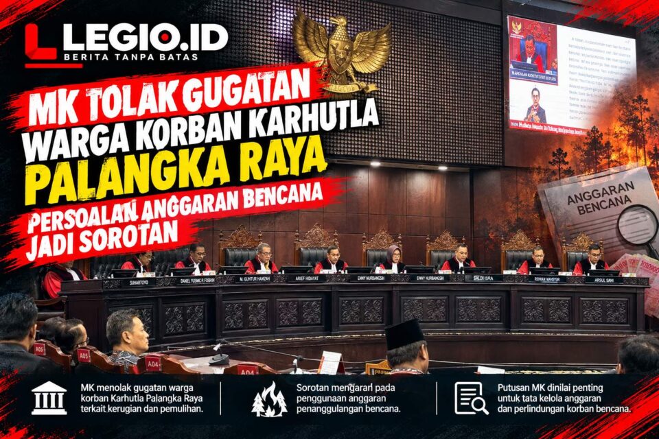 Ilustrasi Mahkamah Konstitusi menggelar sidang pengucapan putusan terhadap 20 permohonan di ruang sidang utama gedung I MK, Jakarta, Kamis (29/10/2026).LEGIO.ID/AI